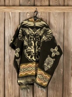 Mexican Poncho For Men | Owl Drawing -Gamboa Fashion 1 178c104f 3e94 467b a236 d3a6b6178150