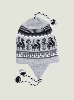 Andean Alpaca Hat With Braids -Gamboa Fashion 8144