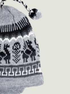 Andean Alpaca Hat With Braids -Gamboa Fashion 8145