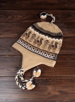 Andean Alpaca Hat With Braids -Gamboa Fashion 8160