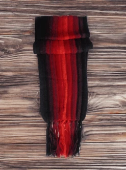 Red & Black Alpaca Scarf