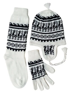 White Alpaca Accessories Set