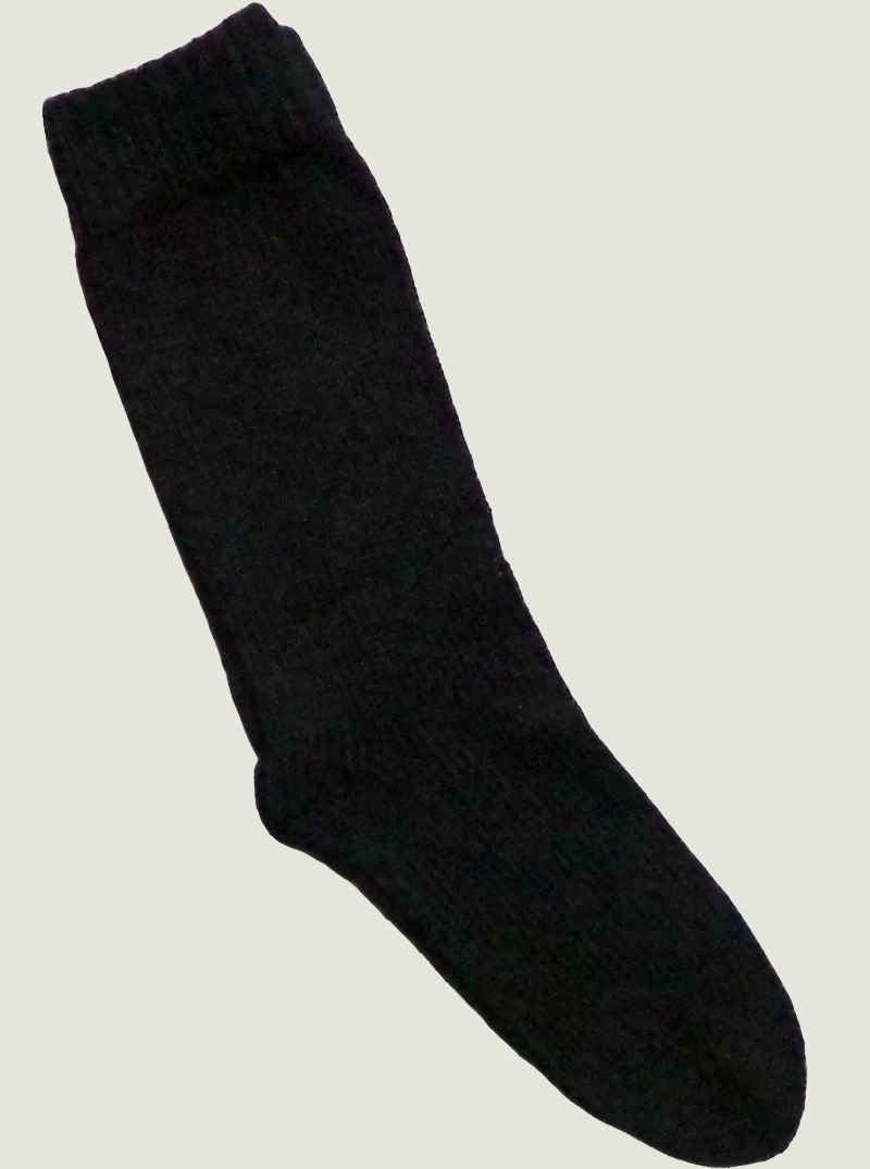 Thick Black Alpaca Socks 2 Thick Black Alpaca Socks - Image 2