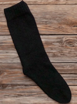 Thick Black Alpaca Socks