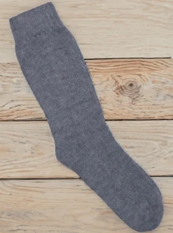 Thick Gray Alpaca Socks