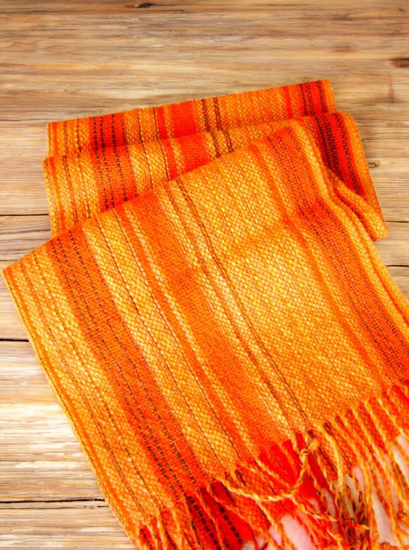 Striped Alpaca Scarf 6 Striped Alpaca Scarf - Image 6