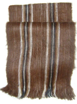 Rustic Brown Alpaca Scarf