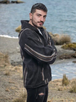 Alpaca Jacket With Hood