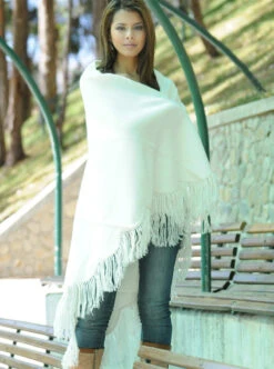 Alpaca Shawl Open Poncho For Women