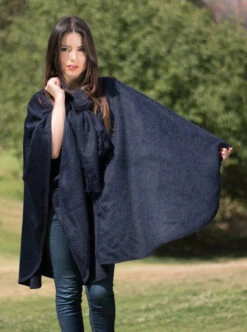 Long Alpaca Cape Open Poncho -Gamboa Fashion ALRBB083 4875Z