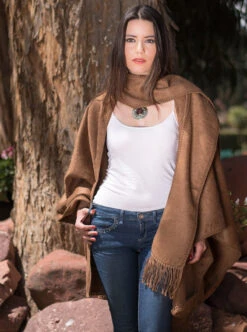 Long Alpaca Cape Open Poncho -Gamboa Fashion ALRBB083 7831Z