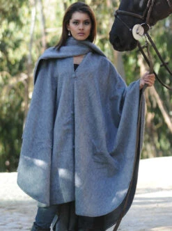 Long Alpaca Cape Open Poncho -Gamboa Fashion ALRBB083 Z bbf4d2e3 b9c8 4191 9008 badb20bab095