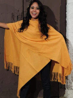 Sleek Alpaca Shawl Open Poncho -Gamboa Fashion ALRBB103 8187Z