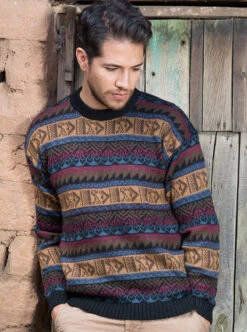 Earth Colors Alpaca Sweater For Men