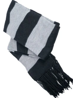 Gray And Black Alpaca Scarf