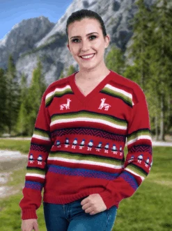 Fair Isle Alpaca Sweater For Women | Princess Diana Sweater