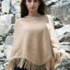 Beige Alpaca Women's Poncho
