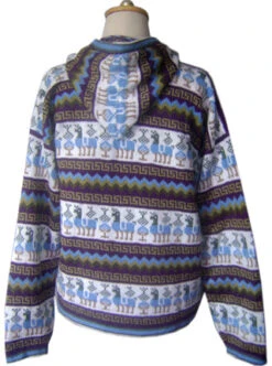 Colorful Alpaca Full Zip Hoodie For Men 5 Colorful Alpaca Full Zip Hoodie For Men -Gamboa Fashion ALRBB502 v1L