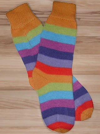 Striped Alpaca Socks 1 Striped Alpaca Socks