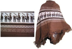 Gray Alpaca Shawl Open Poncho 15 Gray Alpaca Shawl Open Poncho -Gamboa Fashion ARAL001 4863