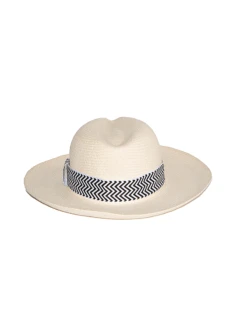 Zigzag Print Hat Band -Gamboa Fashion B14.2