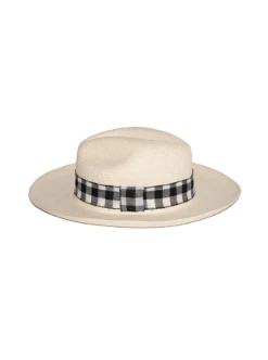 Gingham Hat Band -Gamboa Fashion B17.2
