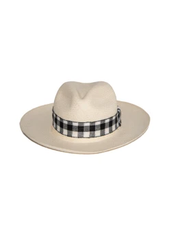 Gingham Hat Band -Gamboa Fashion B17.3