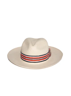 Elegant Striped Hat Band | Orange -Gamboa Fashion B6