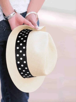 Polka Dot Hat Band