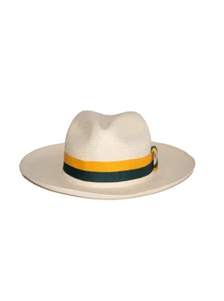 Bicolor Standard Hat Band | Yellow & Green -Gamboa Fashion B9