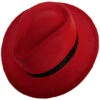 Red Panama Hat - Ausin