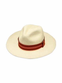Striped Panama Hat Band - Red -Gamboa Fashion GAHB0013 75e6cc37 efe7 4f5f bdfa 343795cd44ec