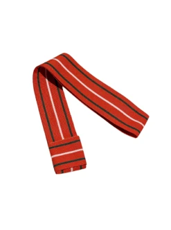 Striped Panama Hat Band - Red