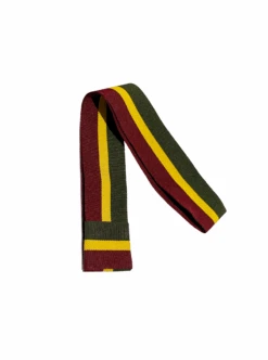 Striped Tricolor Hat Band - Green & Yellow