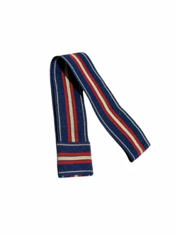 Striped Panama Hat Band - Blue & Red
