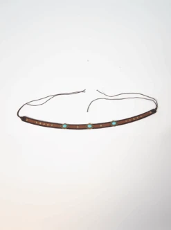 Turquoise Concho Western Hat Band
