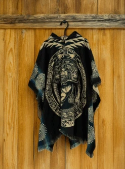 Mexican Aztek Poncho For Men | Native Face