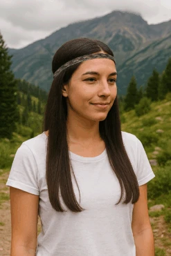 Genuine Horsehair Headband | Brown And Black