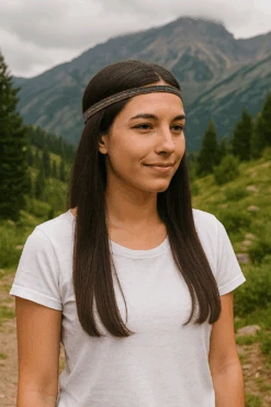 Genuine Classic Horsehair Headband - Brown