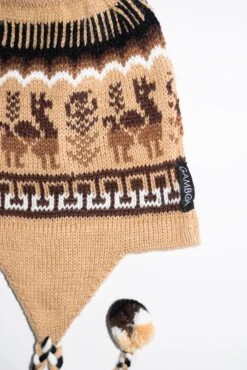 Andean Alpaca Hat With Braids -Gamboa Fashion YAS 8159 copy