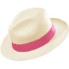The "B" Movie Pink Fedora Panama Hat
