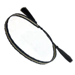 Genuine Adjustable Horsehair Headband - Black & White -Gamboa Fashion decrin0005 M 1