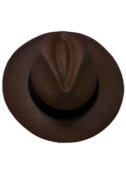 Cuban Fedora Panama Hat - Dark Brown Panama Hat For Men -Gamboa Fashion demarpa0021 v5 L