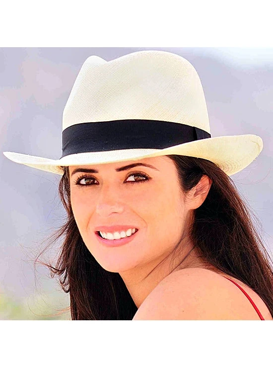 Natural Panama Hat Women - Borsalino Hat 5 Natural Panama Hat Women - Borsalino Hat - Image 5