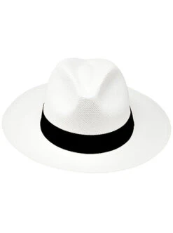 White Panama Hat - Fedora Hat -Gamboa Fashion demarpa0037 v2 L