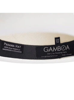 White Panama Hat - Fedora Hat -Gamboa Fashion demarpa0037 v7 L