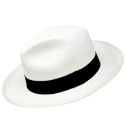 Classic White Fedora Hat For Men