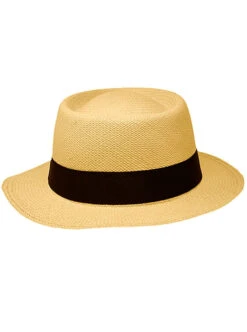 Light Brown Panama Hat - Gambler Hat 10 Light Brown Panama Hat - Gambler Hat -Gamboa Fashion demarpa0079 v3 L