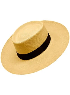 Light Brown Panama Hat - Wide Brim Gambler Hat 10 Light Brown Panama Hat - Wide Brim Gambler Hat -Gamboa Fashion demarpa0080 v1 L