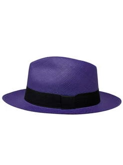 Purple Panama Hat - Fedora Hat -Gamboa Fashion demarpa0098 v2 L